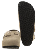 Birkenstock Tokio Shearling Suede And Lambskin Slippers