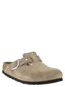 Birkenstock Boston Rivet – Suede Leather Clog With Studs