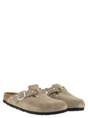 Birkenstock Boston Rivet – Suede Leather Clog With Studs
