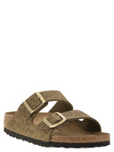Birkenstock Arizona Leo Sandal With Buckles And Animal Print