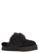 Ugg Disquette Chalet Slippers With Fur And Platform