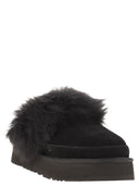 Ugg Disquette Chalet Slippers With Fur And Platform