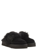 Ugg Disquette Chalet Slippers With Fur And Platform