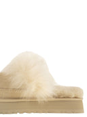 Ugg Disquette Chalet Slippers With Fur And Platform