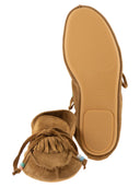 Anniel Suede Loafers With Fringes And Decorative Laces