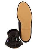 Anniel Suede Loafers With Fringes And Decorative Laces