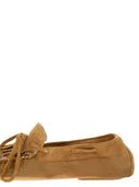Anniel Suede Loafers With Fringes And Sequin Detail