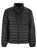 Cp Company Down Jacket With Shell Collar And Zip