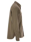 Cp Company Organic Gabardine Buttoned Lens Shirt