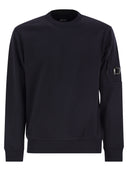 CP Company Diagonal verhoogde Fleece Crew Neck Lens Sweatshirt