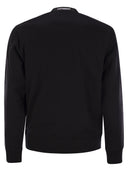 Cp Company Diagonal Raised Fleece Crew Neck Lens Sweatshirt