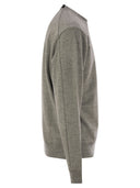 Cp Company Diagonal Raised Fleece Crew Neck Lens Sweatshirt