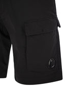 Cp Company Cotton Cargo Shorts With Lens
