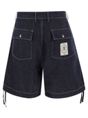 Cp Company Cotton Denim Shorts