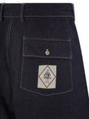 Cp Company Cotton Denim Shorts