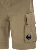 Cp Company Cotton Gabardine Shorts