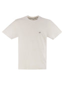 Cp Company Cotton T Shirt With Print On The Back