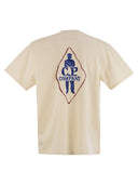 Cp Company Natural Jersey T Shirt With Logo