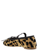Ballerine en cuir anniel avec motif animal et bande élastique