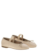 Anniel Leather Ballerina And Elastic Band