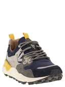 Flower Mountain Yamano 3 Sneakers In Suede And Technical Fabric