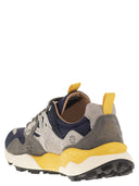 Flower Mountain Yamano 3 Sneakers In Suede And Technical Fabric
