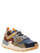 Flower Mountain Yamano 3 Sneakers In Suede And Technical Fabric