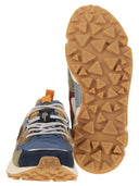 Flower Mountain Yamano 3 Sneakers In Suede And Technical Fabric