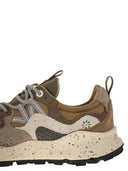 Flower Mountain Yamano 3 Sneakers In Suede And Technical Fabric