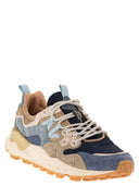 Flower Mountain Yamano 3 Sneakers In Suede And Technical Fabric