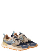 Flower Mountain Yamano 3 Sneakers In Suede And Technical Fabric