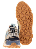 Flower Mountain Yamano 3 Sneakers In Suede And Technical Fabric