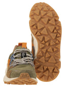 Flower Mountain Yamano 3 Sneakers In Suede And Technical Fabric