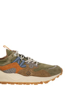 Flower Mountain Yamano 3 Sneakers In Suede And Technical Fabric
