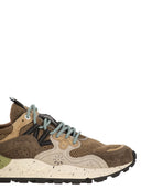 Flower Mountain Yamano 3 Suede And Fabric Sneakers