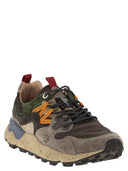 Flower Mountain Yamano 3 Sneakers In Suede And Technical Fabric