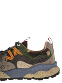 Flower Mountain Yamano 3 Sneakers In Suede And Technical Fabric