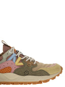 Flower Mountain Yamano 3 Sneakers In Suede And Technical Fabric