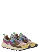 Flower Mountain Yamano 3 Sneakers In Suede And Technical Fabric