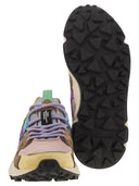 Flower Mountain Yamano 3 Sneakers In Suede And Technical Fabric