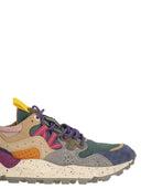 Flower Mountain Yamano 3 Sneakers In Suede And Technical Fabric