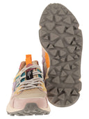 Flower Mountain Yamano 3 Sneakers In Suede And Technical Fabric