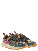 Flower Mountain Yamano 3 Sneakers In Suede And Technical Fabric