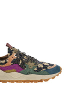 Flower Mountain Yamano 3 Sneakers In Suede And Technical Fabric