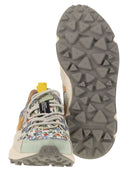 Flower Mountain Yamano 3 Sneakers In Suede And Technical Fabric
