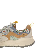Flower Mountain Yamano 3 Sneakers In Suede And Technical Fabric