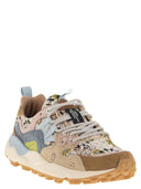 Flower Mountain Yamano 3 Sneakers In Suede And Technical Fabric