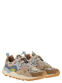 Flower Mountain Yamano 3 Sneakers In Suede And Technical Fabric