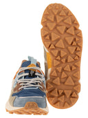 Flower Mountain Yamano 3 Sneakers In Suede And Technical Fabric
