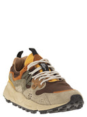 Flower Mountain Yamano 3 Sneakers In Suede And Technical Fabric